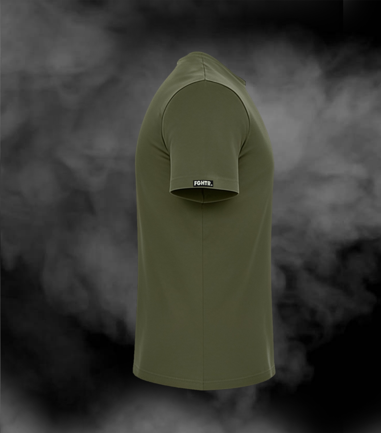 FGHTR. Signature Tee - One of 50 <BR> Olive Field x Green
